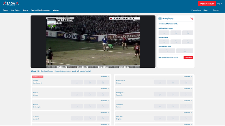 Jeux virtuels de casino Saga Kingdom sur ordinateur