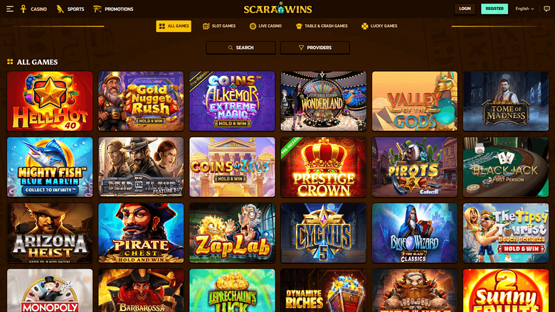 ScaraWins Games Desktop