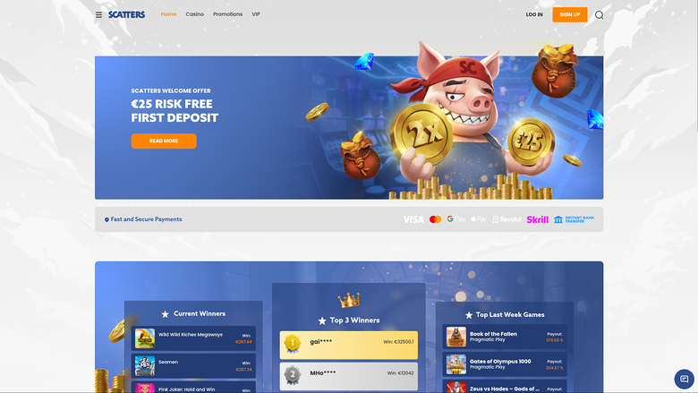 Page d'accueil de bureau de Scatters