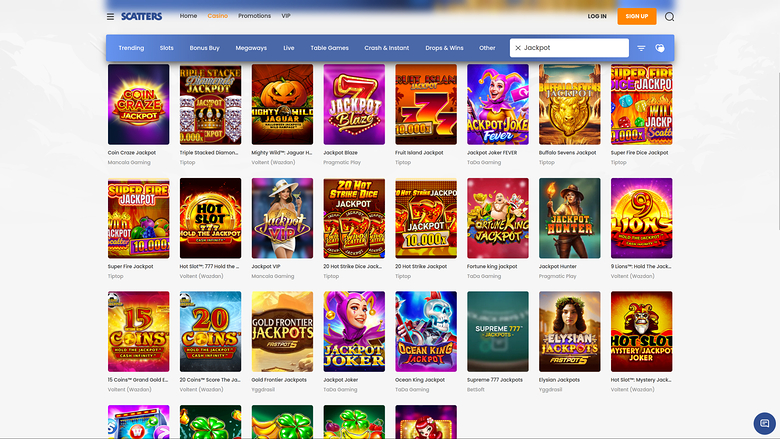 Jackpot de bureau de Scatters