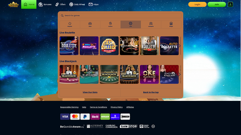 Casino Secret Pyramids con crupier en vivo de escritorio