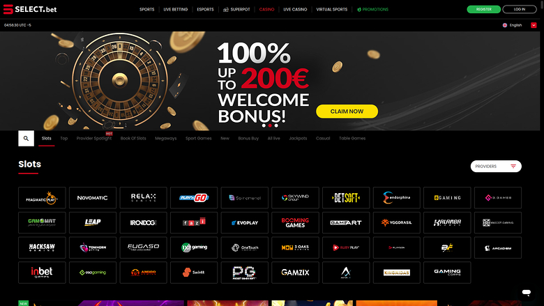 Développeurs de jeux de casino pour ordinateur SELECT.bet