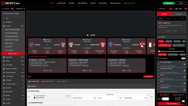 SELECT.bet Casino Paris sportifs sur ordinateur