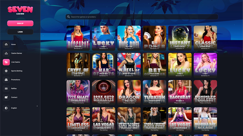 Seven Casino Desktop Live Dealer