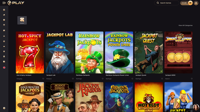 Sevenplay Casino Desktop Jackpot