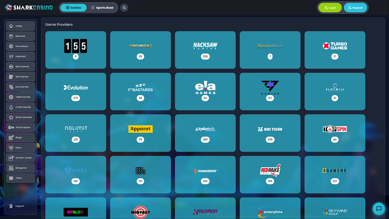 Shark Casino Game Developers