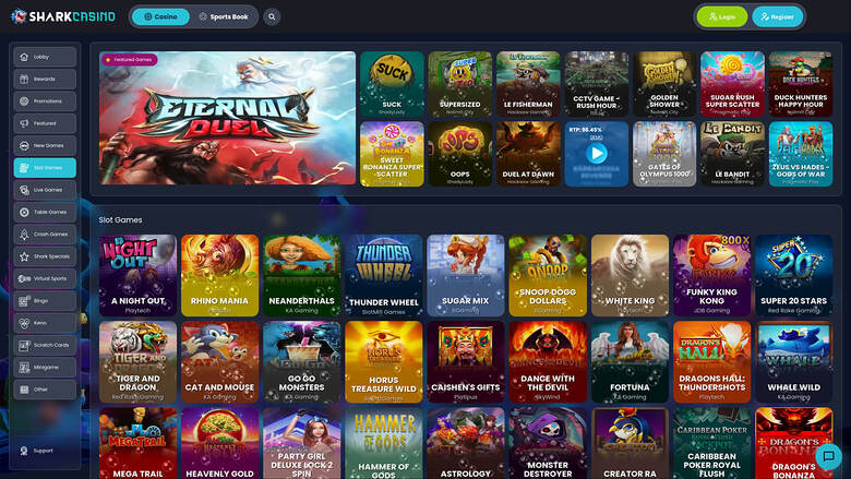 Shark Casino Games