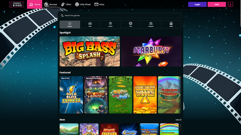 Jeux de casino Showreel Bingo pour ordinateur