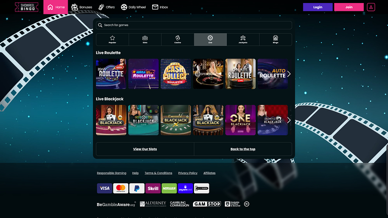 Showreel Bingo Casino Ordinateur Croupier en direct