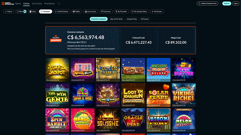 Casino SIA Desktop Jackpot