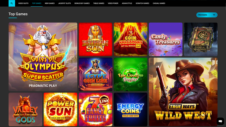 Juegos de SilverPlay Casino en escritorio