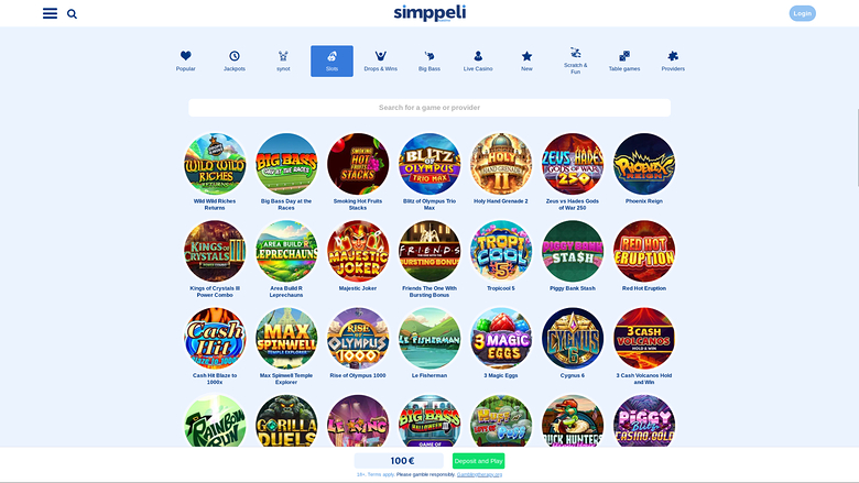 Semplici giochi da casinò per desktop