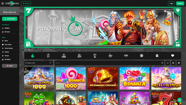 SirWin Casino Desktop-Spiele