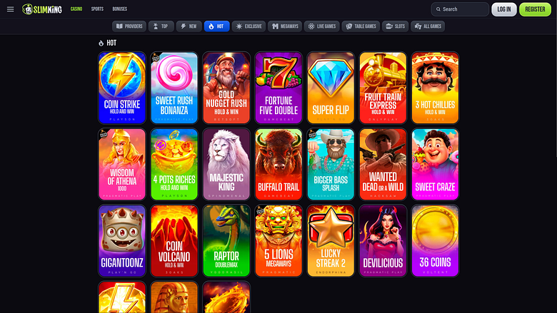 SlimKing Casino-Spiele