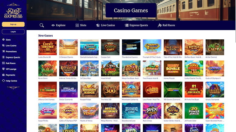 Juegos de escritorio de Slot Express Casino