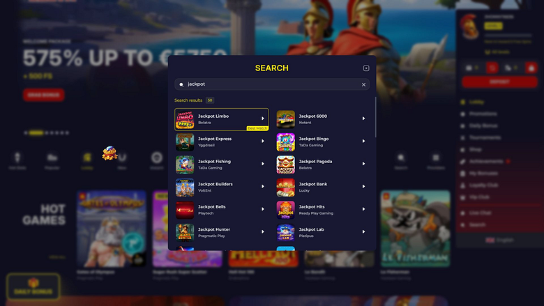 Slota Casino Desktop Jackpot
