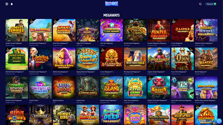 Jeux de casino sur ordinateur à machines à sous Megaways