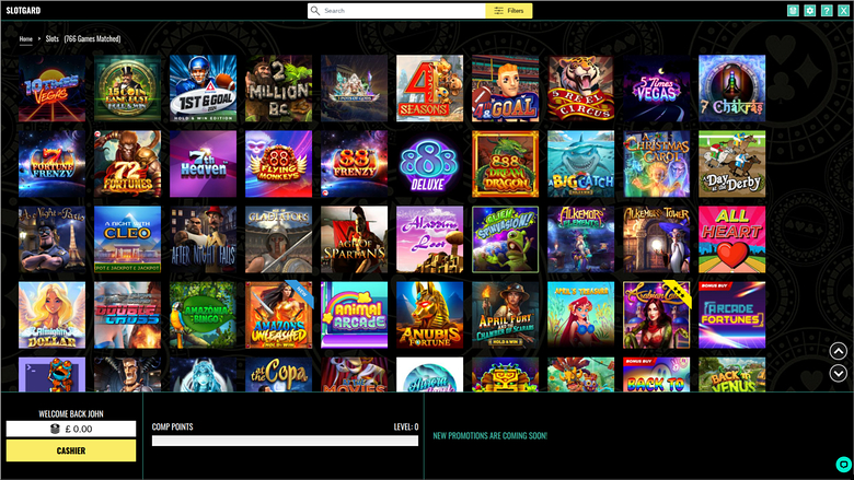 Jeux de bureau de Slotgard Casino