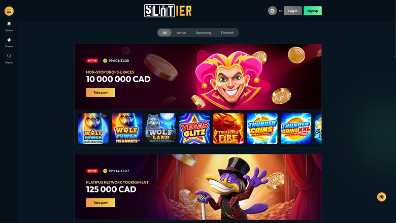 Slotier Casino Desktop Tournaments
