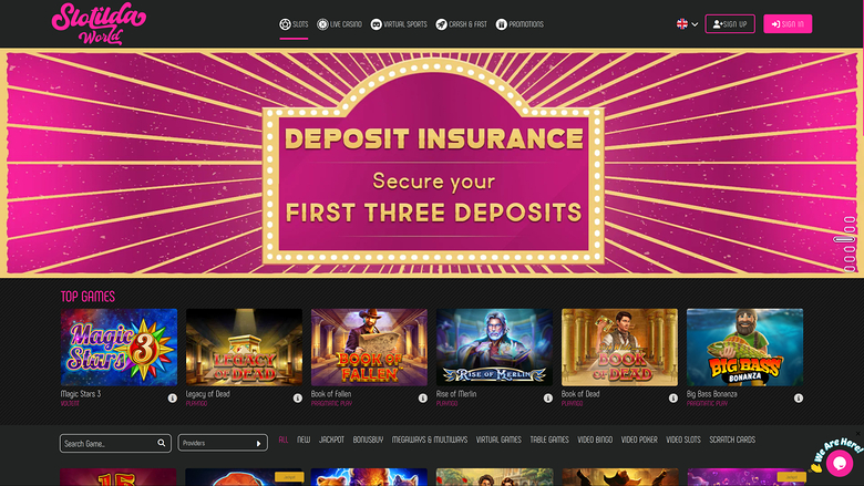 Jeux sur ordinateur de Slotilda World Casino