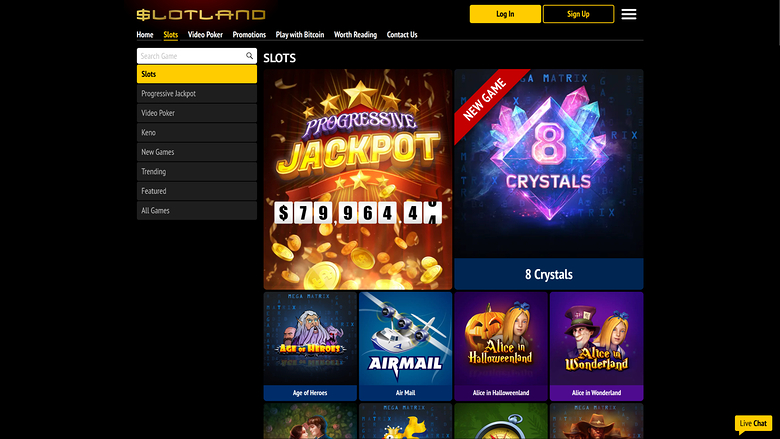 Jeux de bureau de Slotland Casino