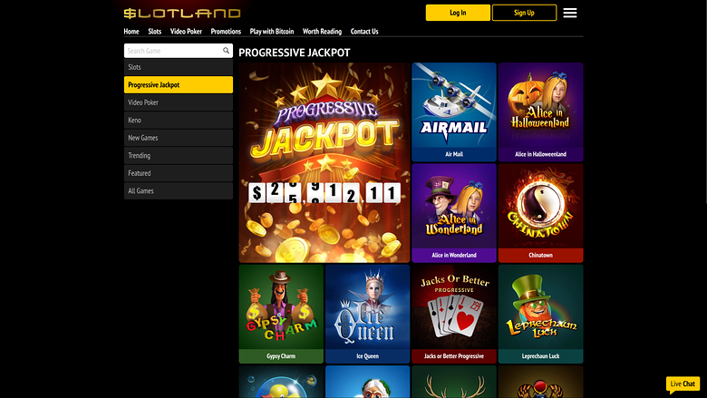 Jackpot de bureau de Slotland Casino