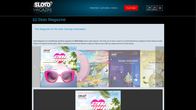 SlotoCash Casino Desktop-Magazin