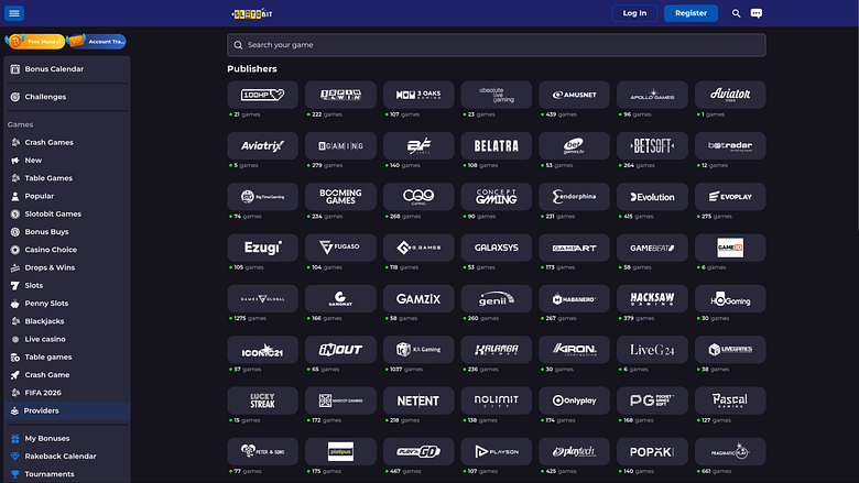 Slotobit Casino Desktop Game Developers
