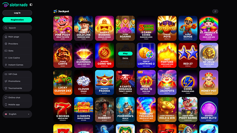 Slotornado Casino Desktop Jackpot