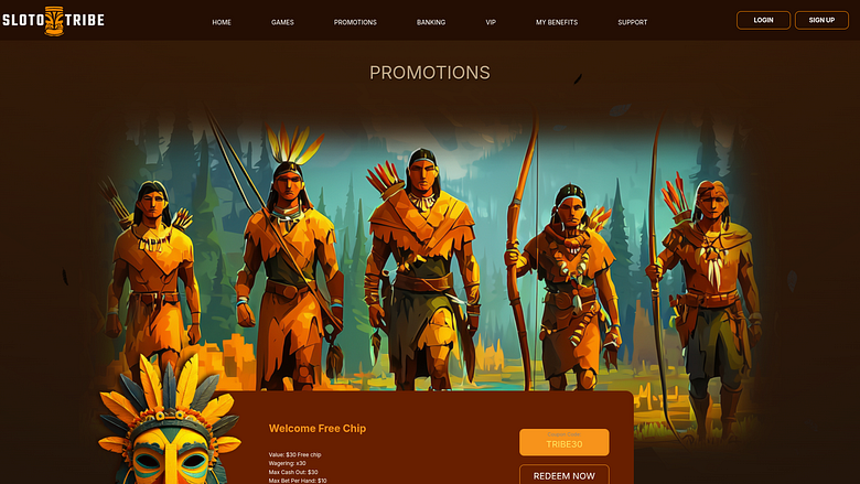 SlotoTribe Casino Desktop Promotions