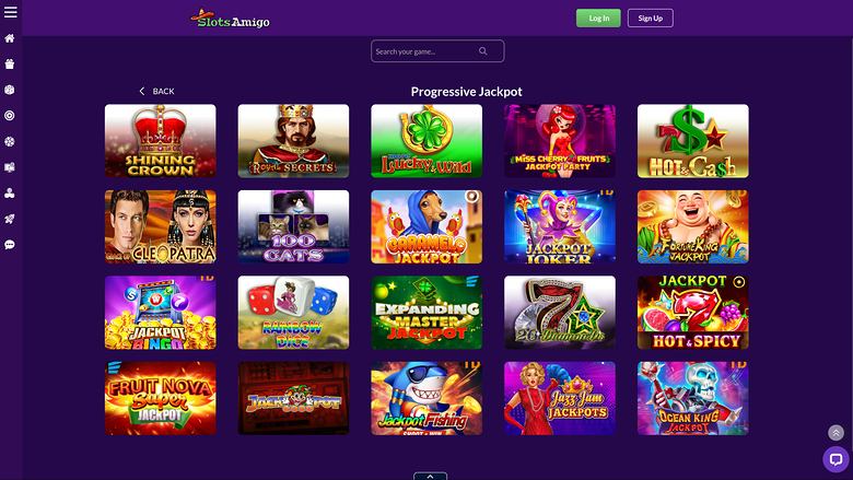 Jackpot de bureau de SlotsAmigo Casino