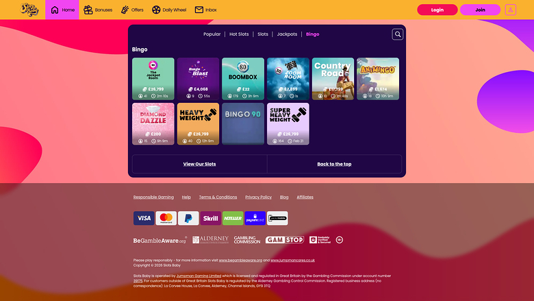 Machines à sous Baby Casino Bingo sur ordinateur