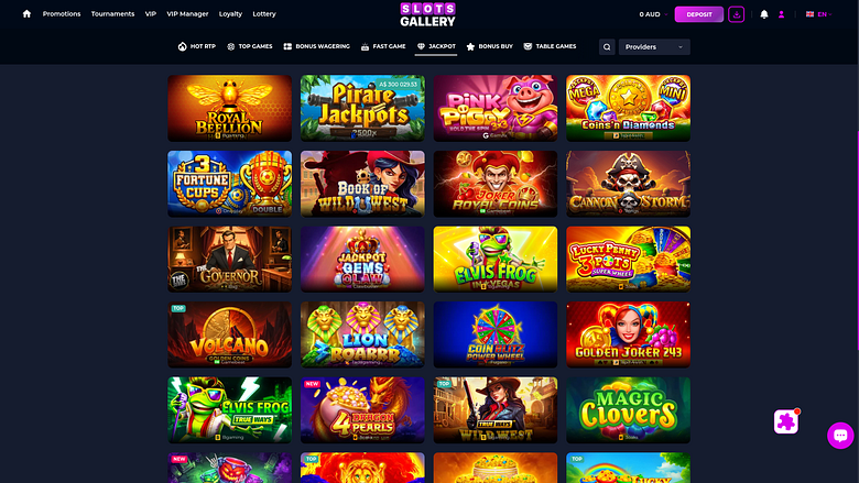 Slots Gallery Casino Desktop Jackpot