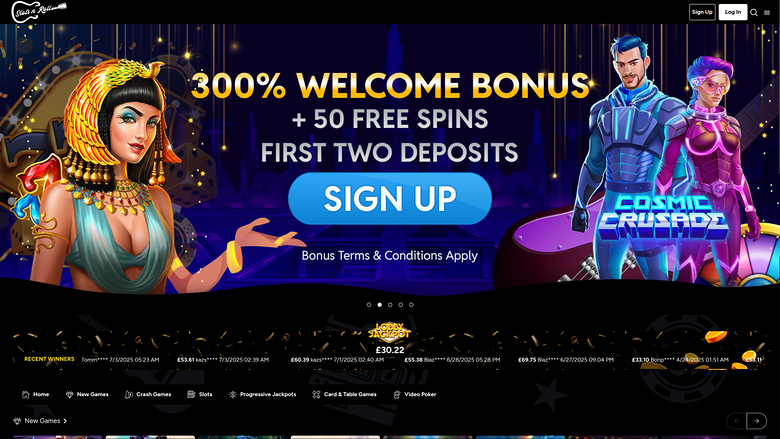 Page d'accueil de bureau de Slots N Roll Casino