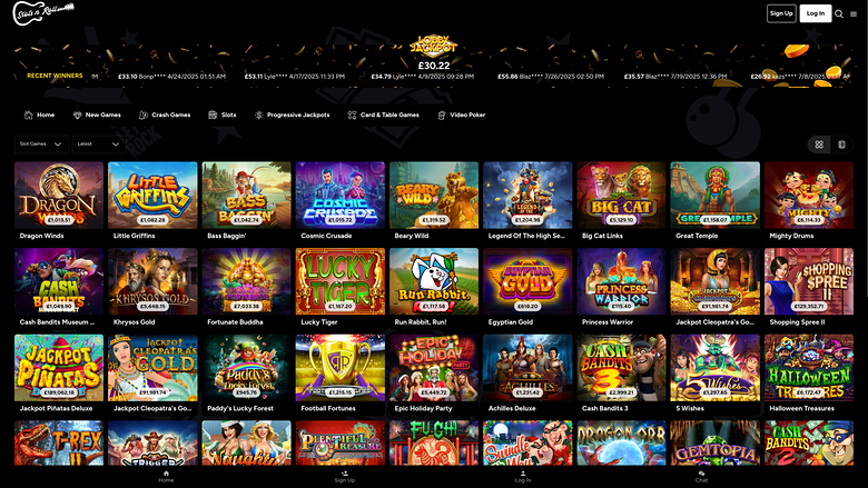 Jackpot sur bureau de Slots N Roll Casino