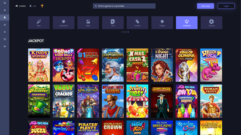 Slotsite.com Casino Desktop-Jackpot
