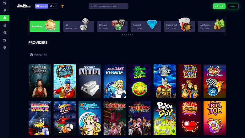 Slotsite.com Casino Desktop Game Developers