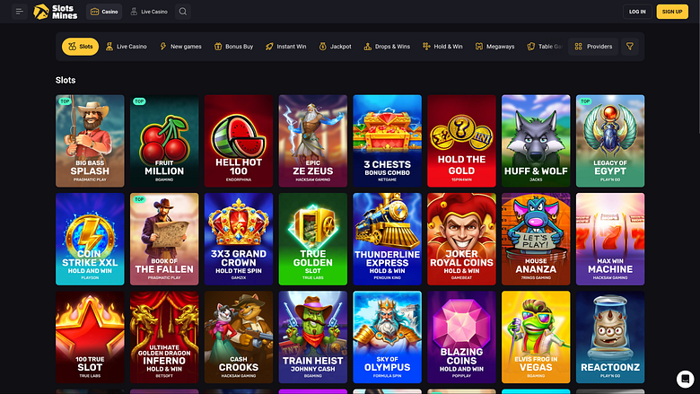 Slotsmines Casino Desktop Games