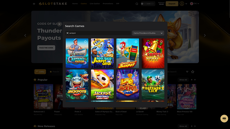 SlotStake Casino Desktop-Jackpot