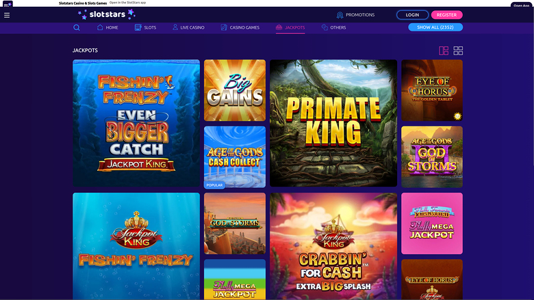 SlotStars Casino Desktop-Jackpot