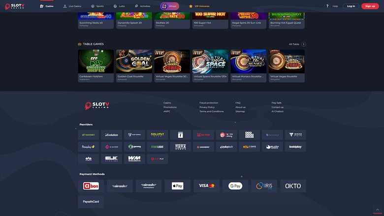 Desarrolladores de juegos de escritorio para casino SlotV