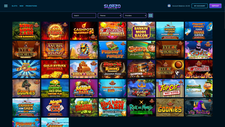 Jackpot de bureau de Slotzo Casino