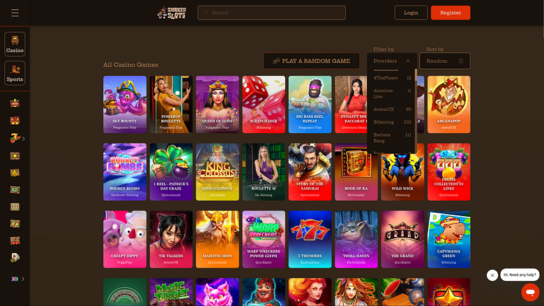 Smokin Slots Casino Desktop Game Developers