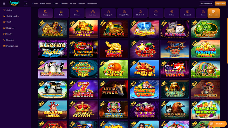 Jackpot de la version bureau de Somos Casino