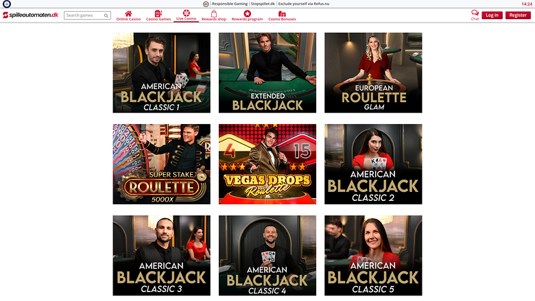 Machines à sous de casino en ligne avec croupier en direct