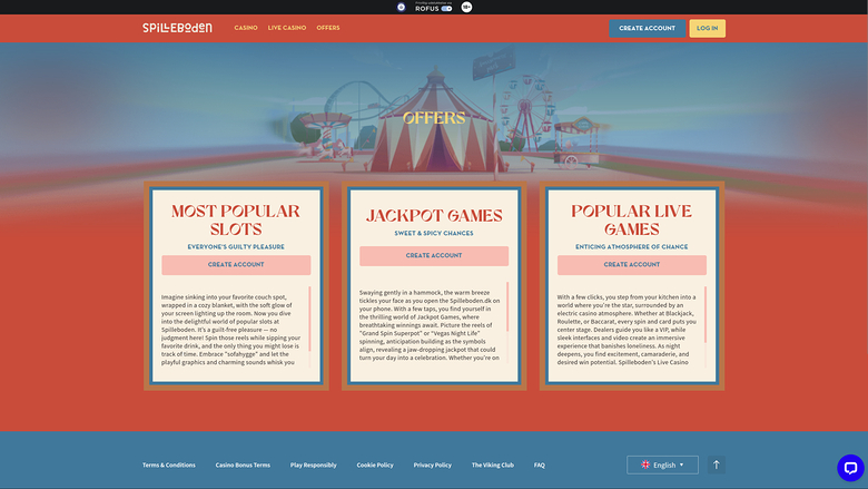 Promotions de Spilleboden Casino sur ordinateur