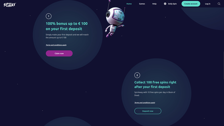 Promotions de la version bureau de Spin Away Casino