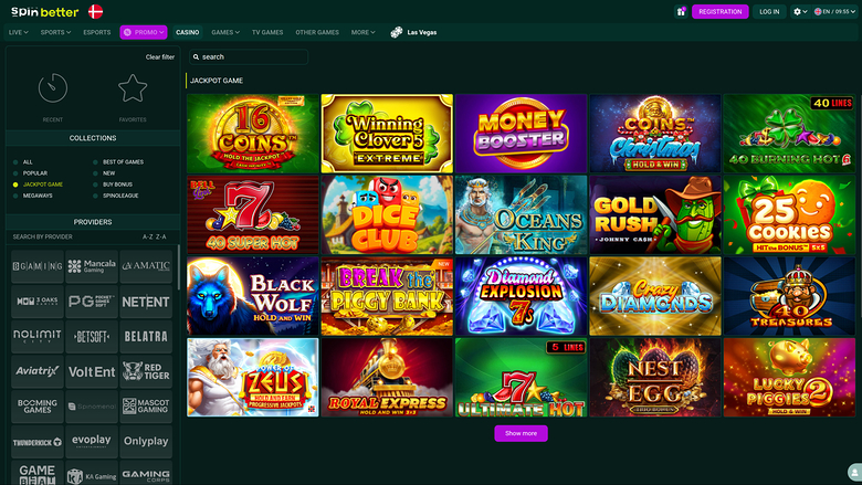 Jackpot de bureau de SpinBetter Casino