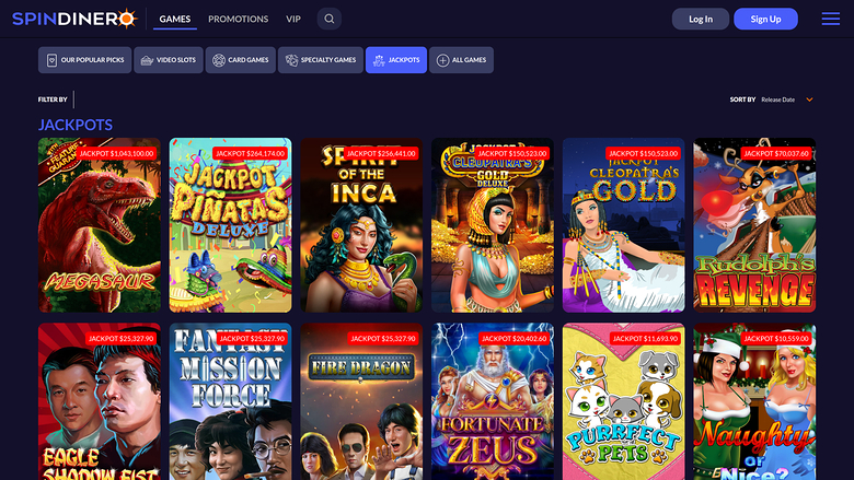 Spin Dinero Casino Desktop Jackpot