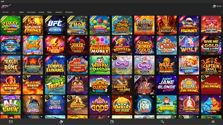 Giochi desktop di Spin Galaxy Casino
